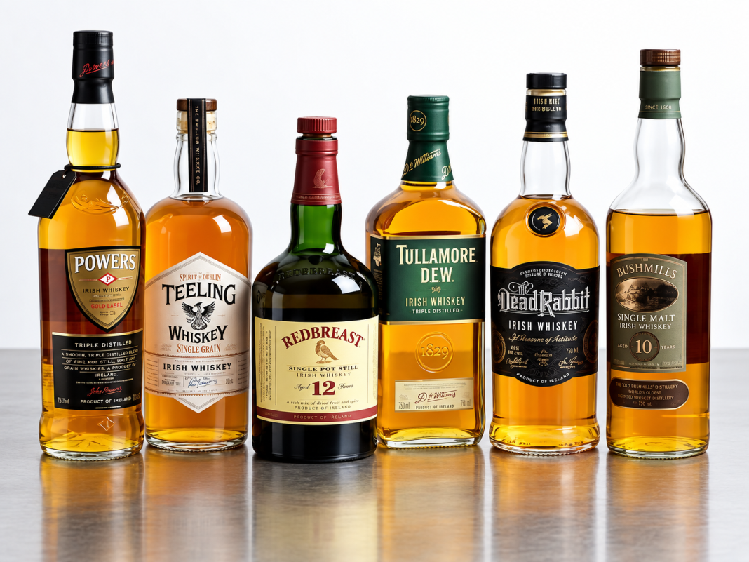 Irish whisky Bottles of Irish whisky against the backdrop of the US decision to scrap the duty