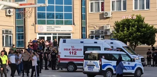 Поліція та швидкі біля ліцею в Тургутлу після стрілянини