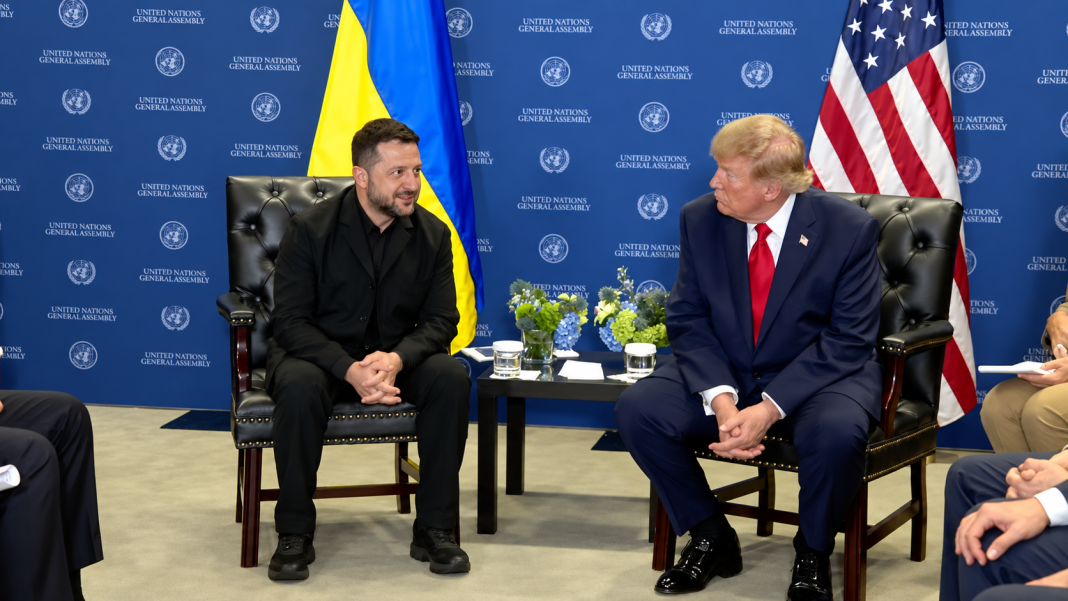 Володимир Зеленський і Дональд Трамп на зустрічі у Нью-Йорку