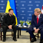 Trump made a statement on Ukraine during a meeting with Zelenskyy