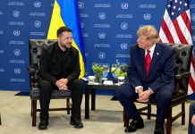 Володимир Зеленський і Дональд Трамп на зустрічі у Нью-Йорку