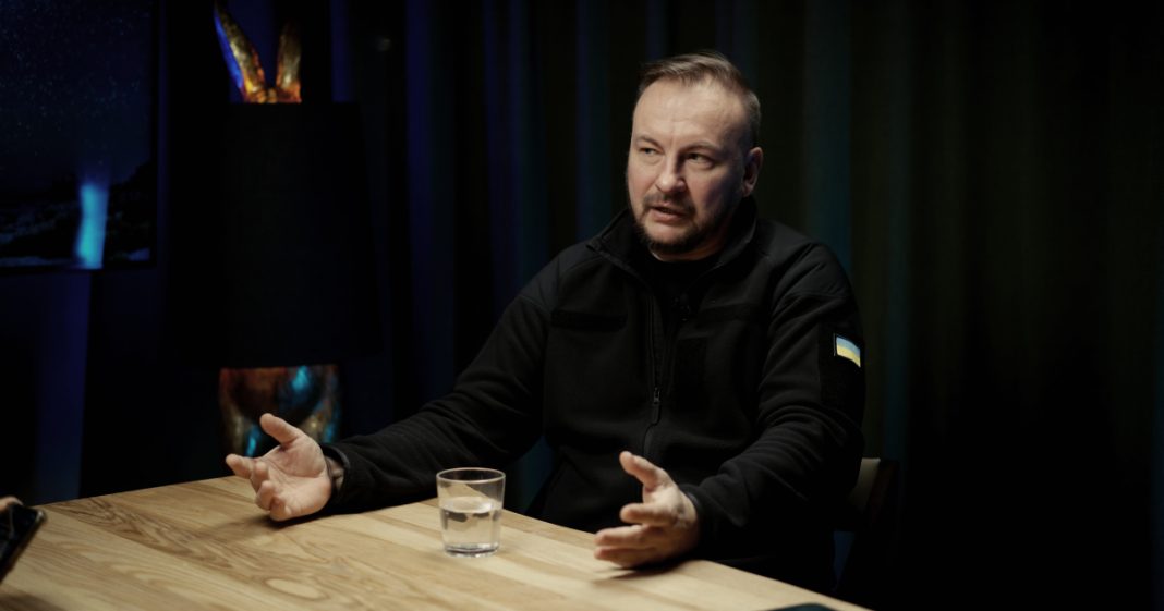 Sergei Beskrestnov «Flash» Serhiy Beskrestnov, «Flash», during an interview on technologies to counter Russian drones