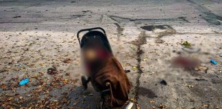 РФ вдарила по парку на Харківщині: загинуло немовля у візочку Удар РФ по парку на Харківщині: загинули троє людей