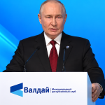 Putin stated that Russia «did not start the war»: key points from his speech at the Valdai Forum«