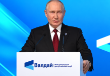 Putin stated that Russia «did not start the war»: key points from his speech at the Valdai Forum« Vladimir Putin during a speech at a meeting of the Valdai Discussion Club on 1 October 2026