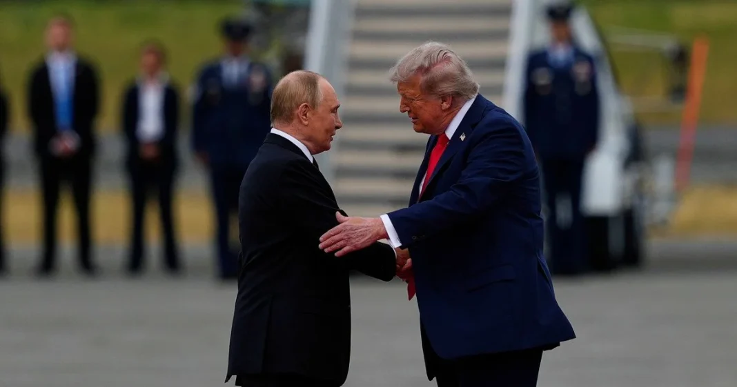 Дональд Трамп і Володимир Путін під час зустрічі