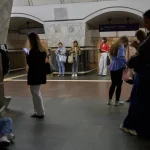 The metro and escalators in Kyiv were halted due to a drop in voltage