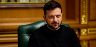 Володимир Зеленський під час робочої зустрічі в Офісі президента України