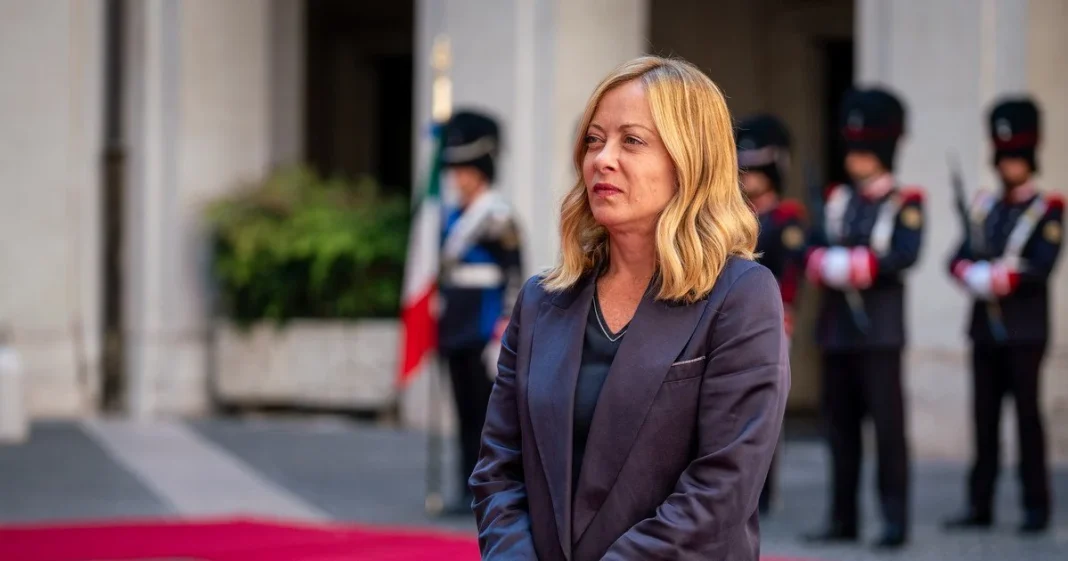 4d31a2095a785c2ccba53d2c49630c2d Italian Prime Minister Giorgia Meloni during an official event in Rome