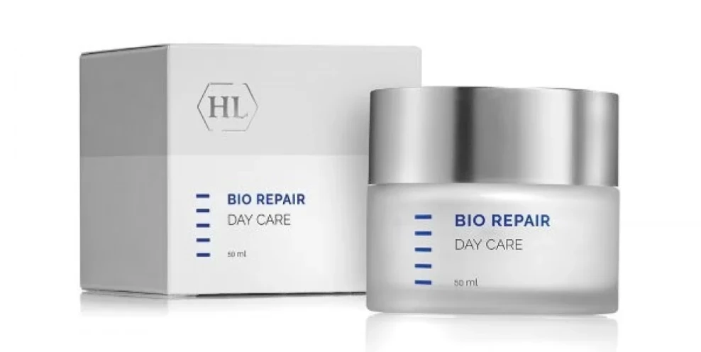 Holy Land Bio Repair Day Care Денний крем Holy Land Bio Repair Day Care 50 мл у баночці поруч із фірмовою упаковкою