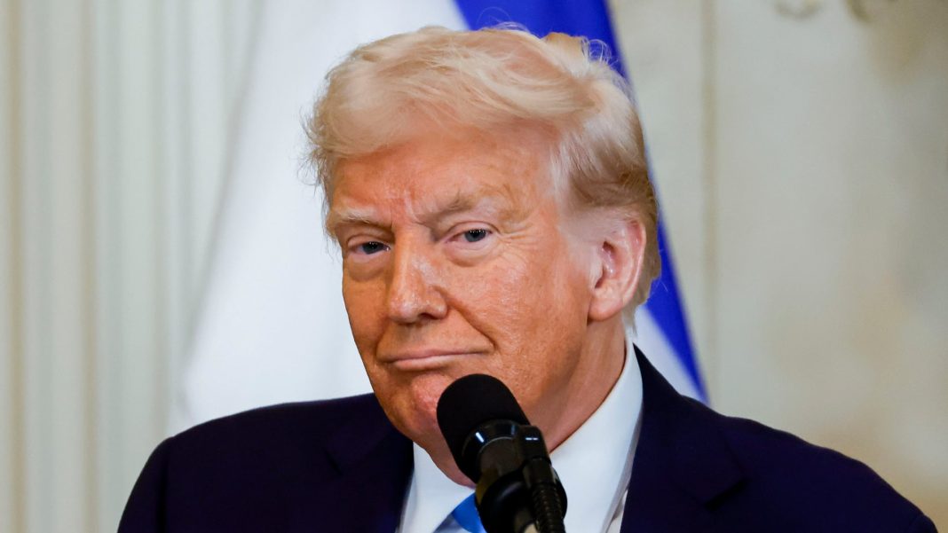 Trump at the White House US President Donald Trump during a speech at the White House