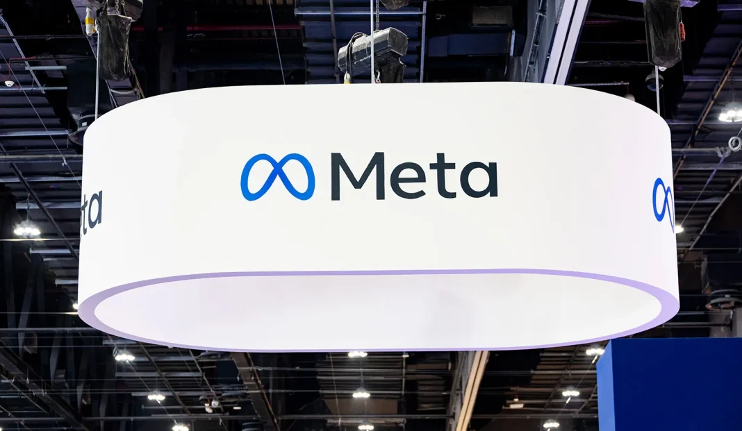 Meta-exhibition Великий логотип технологічної компанії Meta