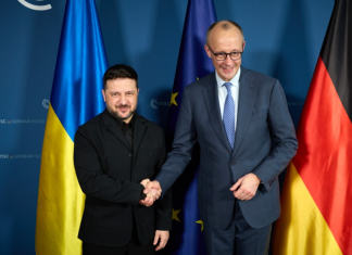 Зеленський заявив про акцент РФ на реактивних БпЛА Володимир Зеленський під час зустрічі з канцлером Мерцом