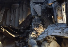 Dline has announced that its data centre in Kyiv has been destroyed A ruined building with charred walls