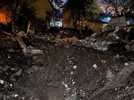 Поки Трамп говорить про завершення війни, Росія вдарила балістикою по Києву Вирва після удару балістикою в Києві