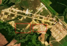 «Цимбулова» знову під ударом: атаковано один із найбільших дронопортів РФ Супутниковий знімок дронопорту «Цимбулова» в Орловській області РФ