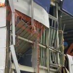 An ice rink in Kyiv has been severely damaged following a Russian attack