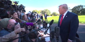 Trump insulted a CNN journalist whilst explaining the delay in new sanctions against Russia Donald Trump speaks to journalists outside the White House