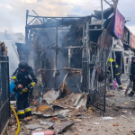 Russia launched a missile strike on a market in Lozova: two people were killed and 34 injured