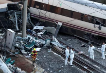 High-speed trains collided in Spain: carriages fell off the embankment A high-speed passenger train in Spain on the railway line between Madrid and Andalusia, where an accident occurred on 28 October.