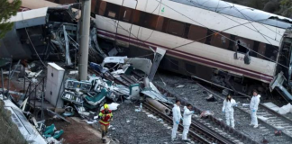 High-speed trains collided in Spain: carriages fell off the embankment A high-speed passenger train in Spain on the railway line between Madrid and Andalusia, where an accident occurred on 28 October.