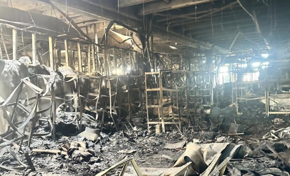 Omega Telecom The devastated Omega Telecom premises in Kyiv following the Russian attack