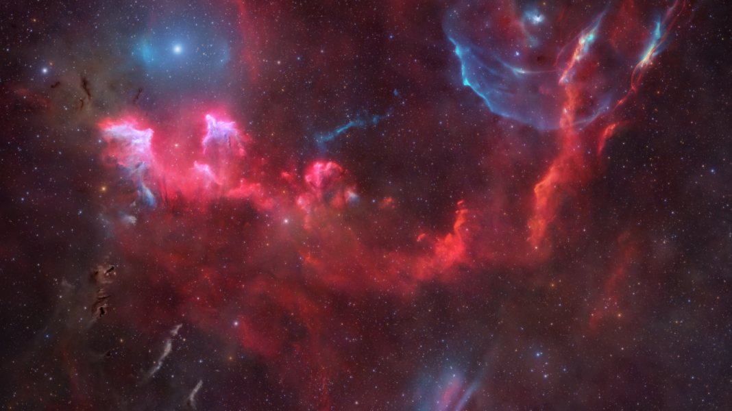 The Ghosts of Cassiopeia Three new luminous structures in the constellation Cassiopeia, amongst interstellar clouds of gas and dust, have been discovered following 100 hours of astronomical observations.