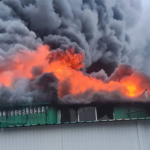 A major fire has broken out in Volyn following a Russian attack: people are being asked to leave their homes