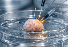 Scientists have connected living «mini-brains» to a computer: they helped to recognise Braille A miniature model of the human brain in a Petri dish