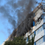 Strike on «Ukrtelecom» in Dnipro: a fire broke out after the strike hit
