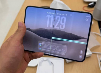 Екрани iPhone Duo почали тріскатися в перший день продажів Розкладений iPhone Duo з вертикальною тріщиною