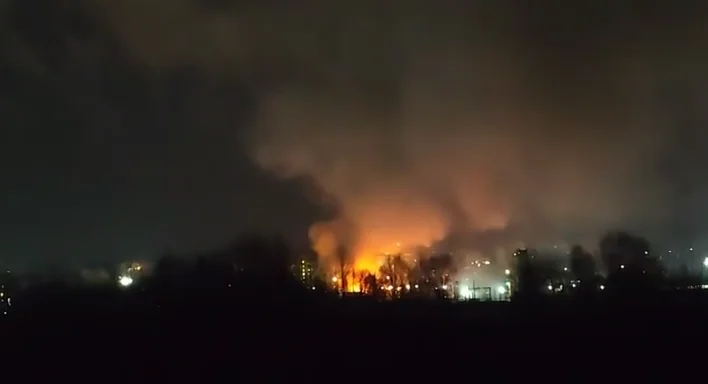 Виборг Масштабна пожежа у Виборзі