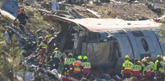 High-speed train collision in Spain: at least 64 dead Train crash in Spain: 64 dead and 80 injured