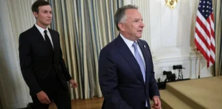Representatives of the US administration during a diplomatic meeting in the US, against the backdrop of talks on ending the war in Ukraine.