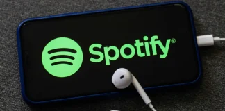 Spotify plans to launch audiobooks in Ukraine by the end of 2026 A smartphone featuring the Spotify logo