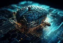 AI поглинає трильйони: чи встигне він окупитися до того, як закінчаться гроші Зображення людського мозку на електронній платі як символ штучного інтелекту
