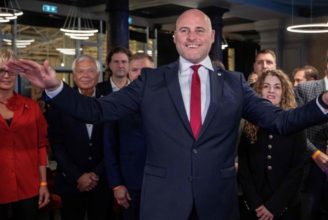 Latvian Prime Minister Andris Kulbergs following the «United List’s» victory in the parliamentary elections