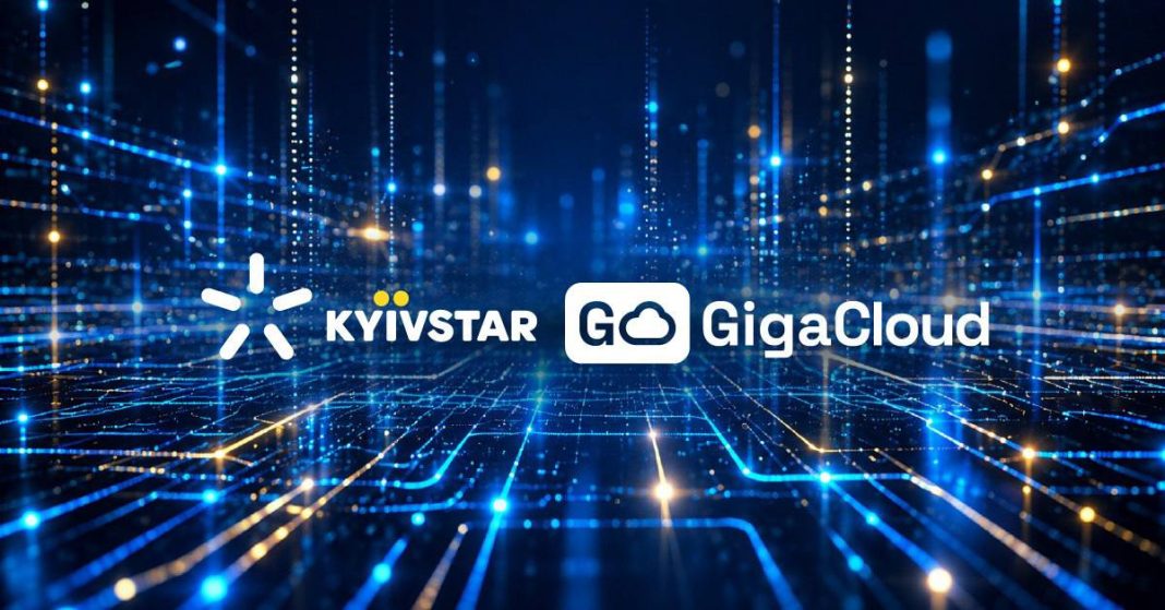Kyivstar is acquiring GigaCloud for $50 million: details of the deal The Kyivstar and GigaCloud logos against a blue background depicting a digital network, symbolising the development of cloud infrastructure and artificial intelligence technologies in Ukraine.