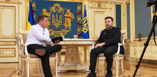 Putin does not feel any pressure from the US due to Trump’s stance — Zelenskyy Ukrainian President Volodymyr Zelenskyy in a black suit during an interview