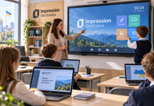 Technical equipment for schools under the Ukraine Facility: computers, display panels and digital solutions for education Modern technical equipment for schools — computers, laptops and interactive whiteboards from Impression Electronics