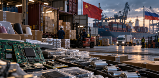 Chinese microchips and electric motors — an investigation into the supply of electronic components to Russia via foreign intermediaries.
